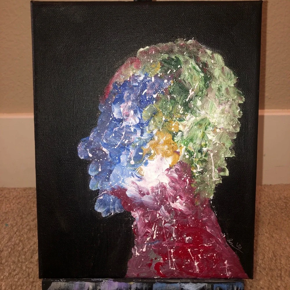 Acrylic Hand Painted “Lawless Reasoning” Painting